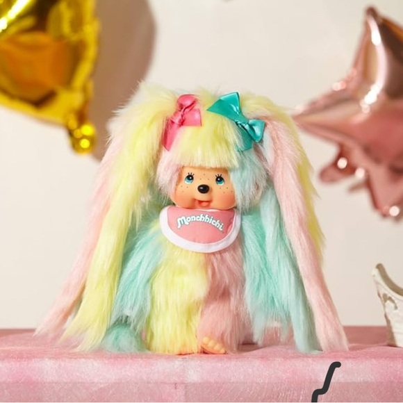AM I MONCHHICHI? RARE NEW IN BOX LONG HAIRED PASTEL GIRL MONKEY 100% AUTHENTIC - Picture 5 of 11